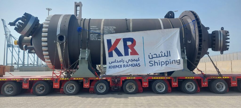 Khimji Ramdas Shipping handling oversized cargo for Green Ammonia project in Duqm, Oman
